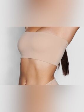 SKIMS NWT Strapless Bandeau Top in UMBER